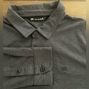 Travis Mathew Long Sleeve Golf Polo, Large